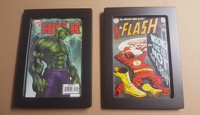 Silver Age and Modern Age Comic Book in Same Style Frame