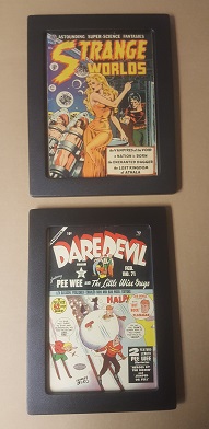 Same Golden Age Comic Books in Correct Size Frames