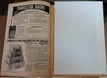 Microchamber Paper Placed Inside the Covers  of Comics